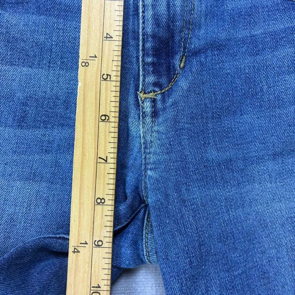 Joe's Jeans Womens 23 The Icon Skinny Ankle Mid Rise Stretch Raw Hem Denim Blue